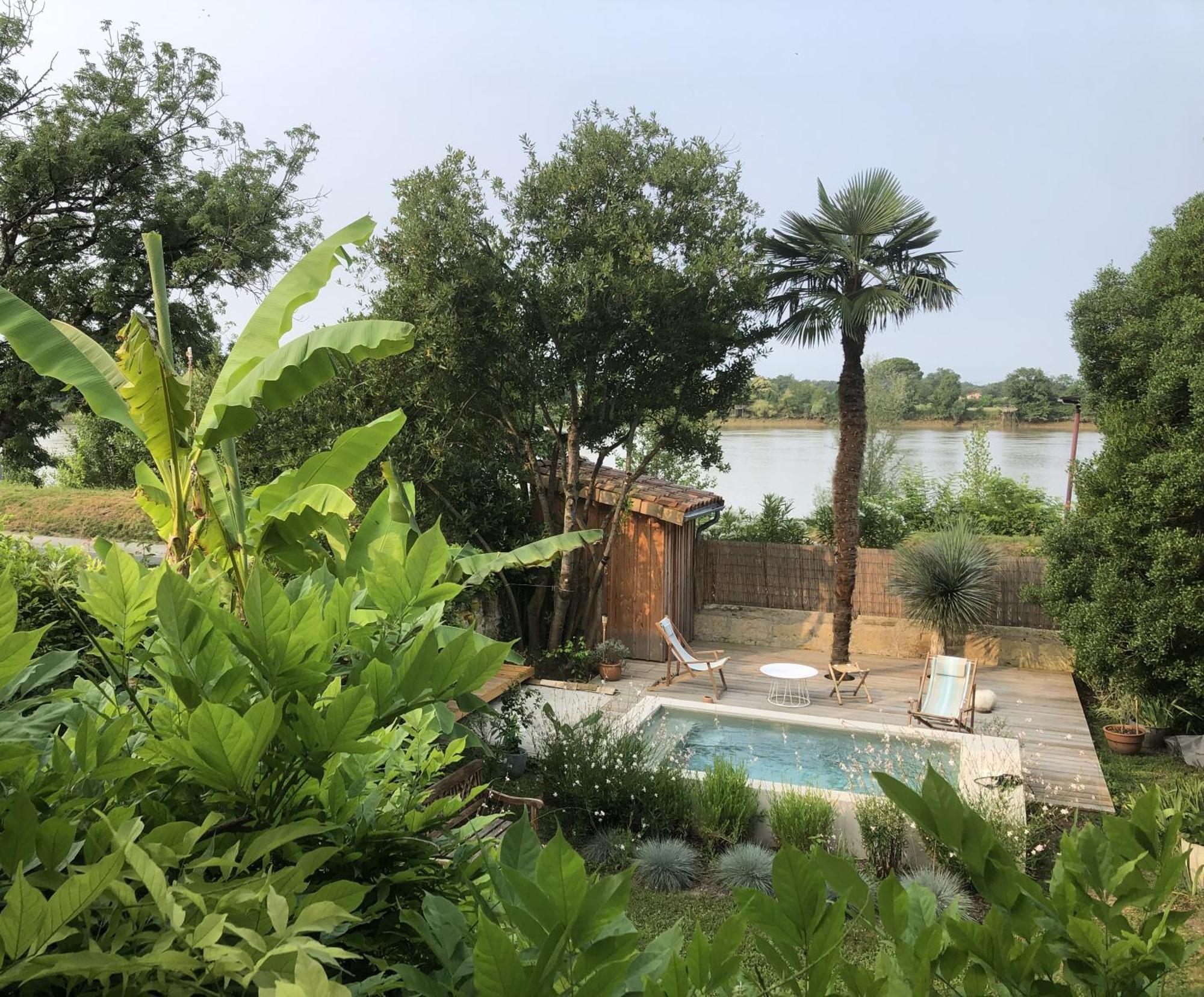 Songes Au Lit Du Fleuve Bed & Breakfast Cambes  ภายนอก รูปภาพ